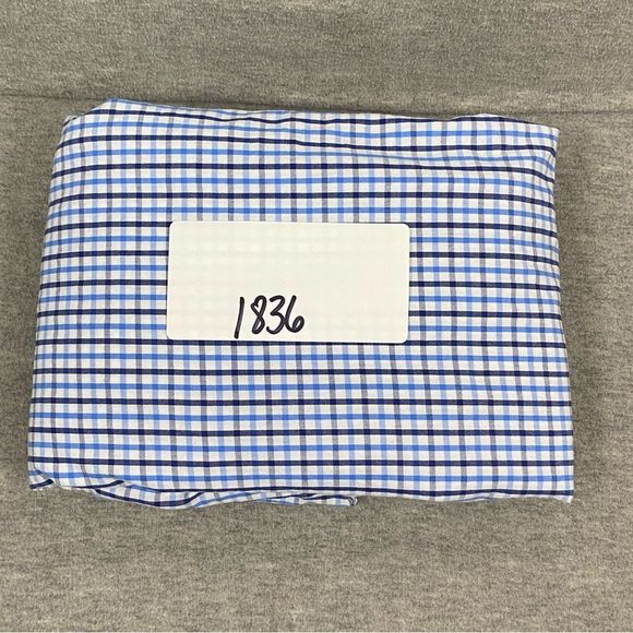 Izod‎ Mens Blue/Black Gingham Plaid Long Sleeve Button Down Size Large - Picture 11 of 11